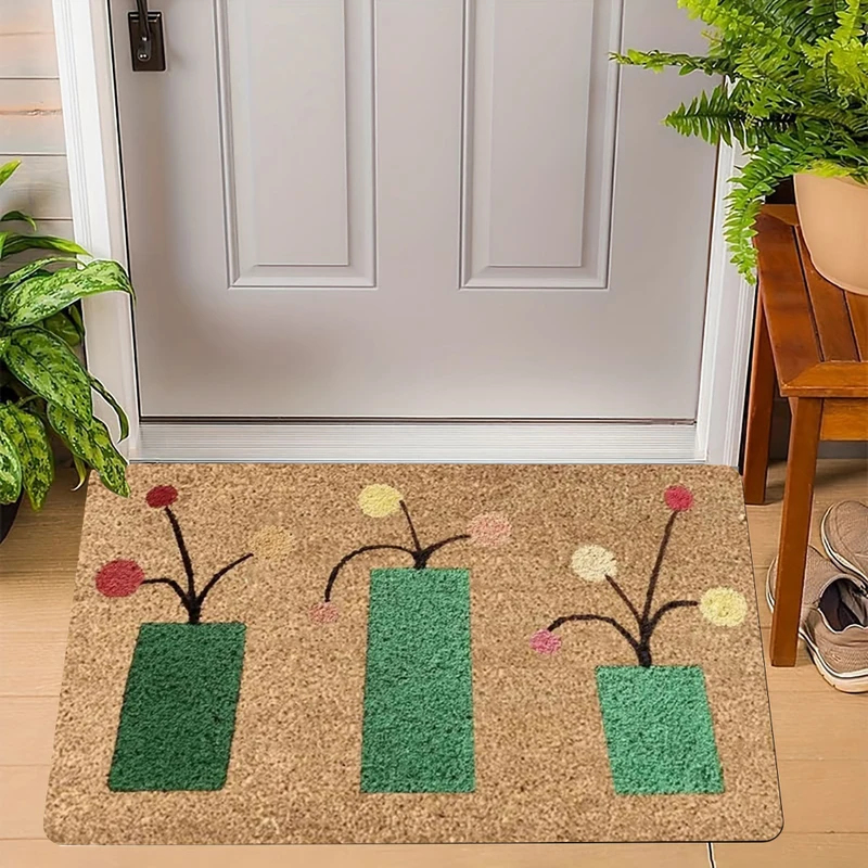 VIKAMA พรมเช็ดเท้าลายดอกไม้สด  - Maranta Prayer Plant บทวิจารณ์และราคา
