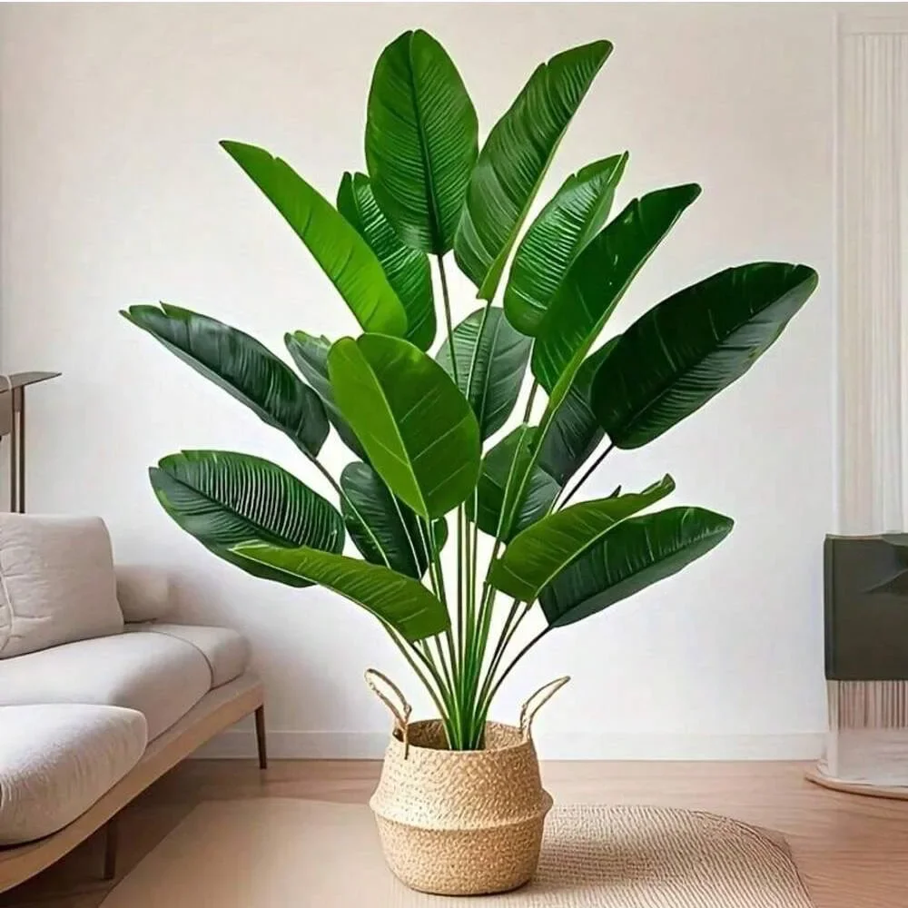 1 PC 18 ใบพืชประดิษฐ์ขนาดใหญ่ป - Ficus Lyrata Tree บทวิจารณ์และราคา