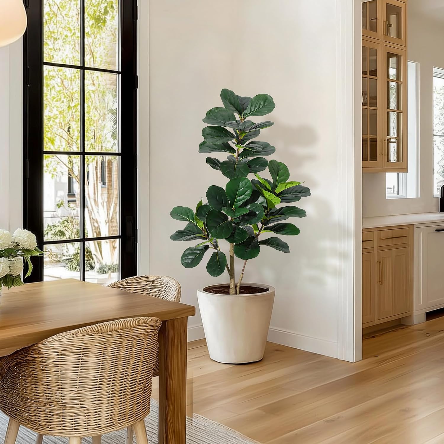 ต้นไม้ประดิษฐ์ฟิดเดิลลีฟฟิก -  - Ficus Lyrata Tree บทวิจารณ์และราคา